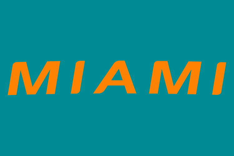 Miami Dolphins 2013-Pres Wordmark Logo iron on transfers for clothing